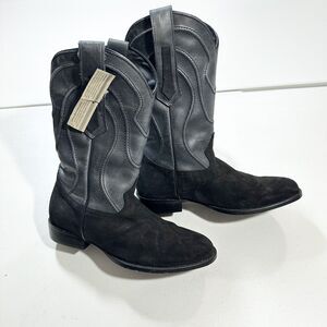 Dingo Western Boots Mens Whiskey River Leather Size 8 D Pull On DI 847 Black